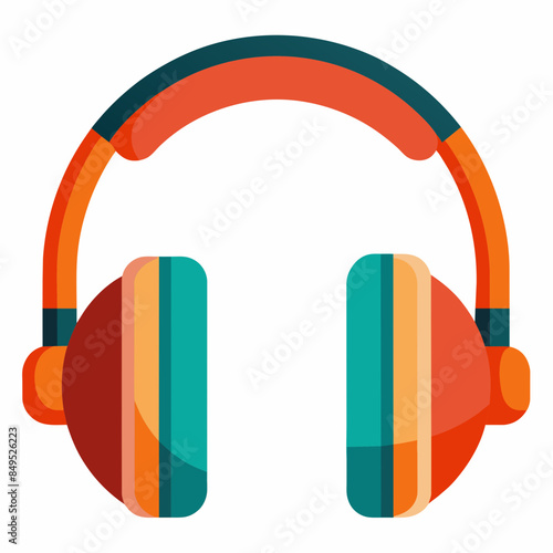 Headphones Vector Illustration Icon high resolution