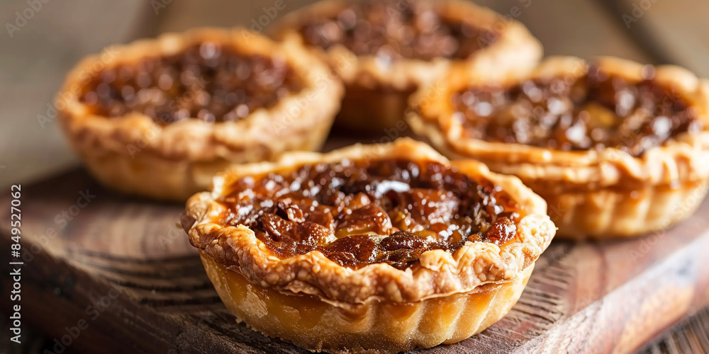 Butter tarts on the table Butter tarts on the table