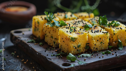 Dhokla on the table photo