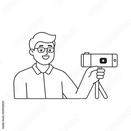 photographer with a camera