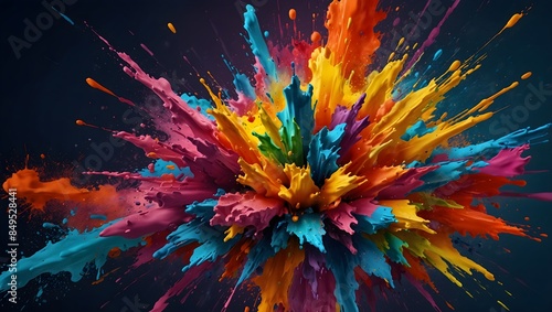 Color Rush: Explosive Paint Art