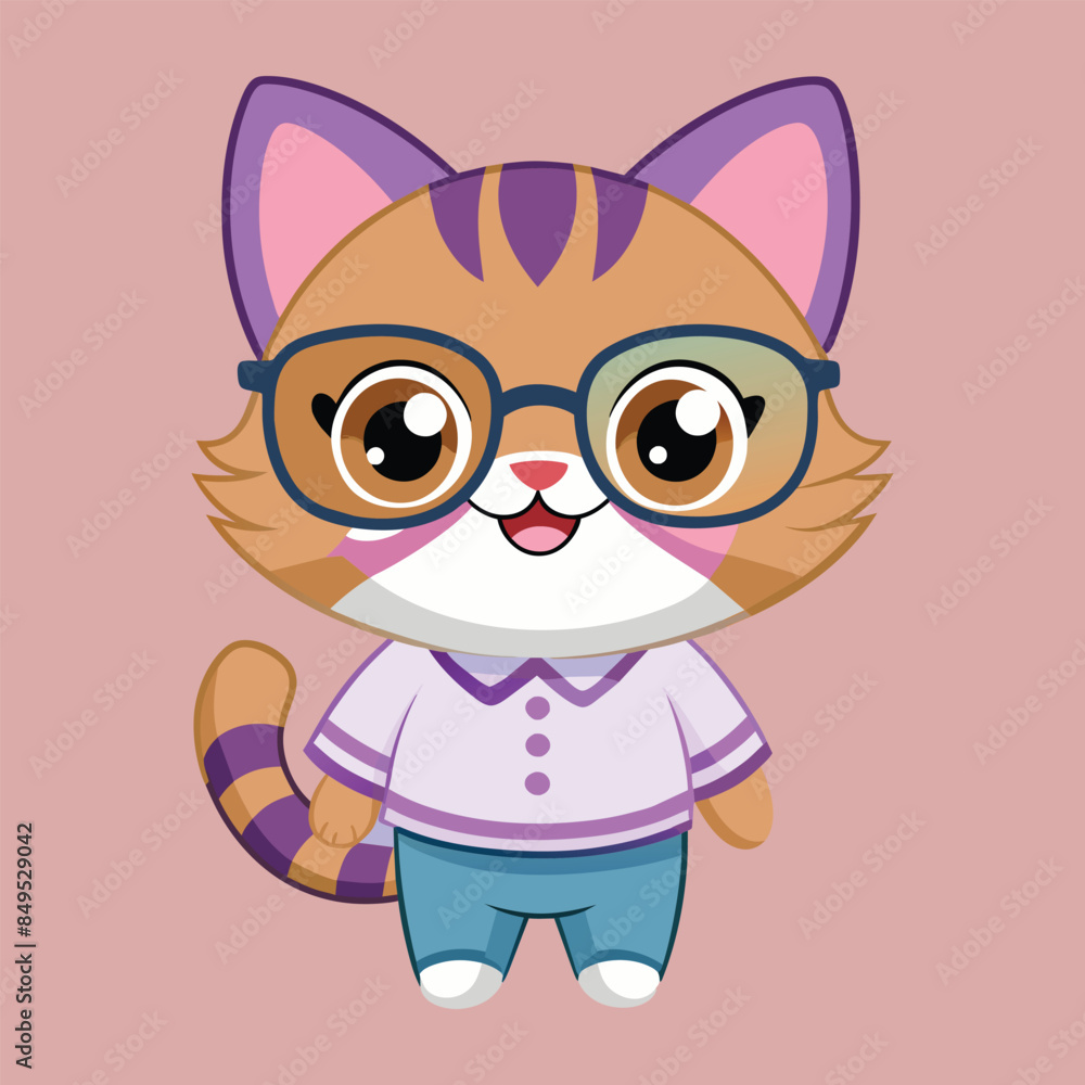 vector cat cartoon art illustration design. vector cat cartoon art illustration design.