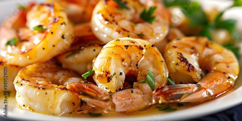 Shrimp Scampi Shrimp Cooked in Butter and Garlic. Concept Shrimp Scampi, Seafood Delight, Easy Recipes, Italian Cuisine