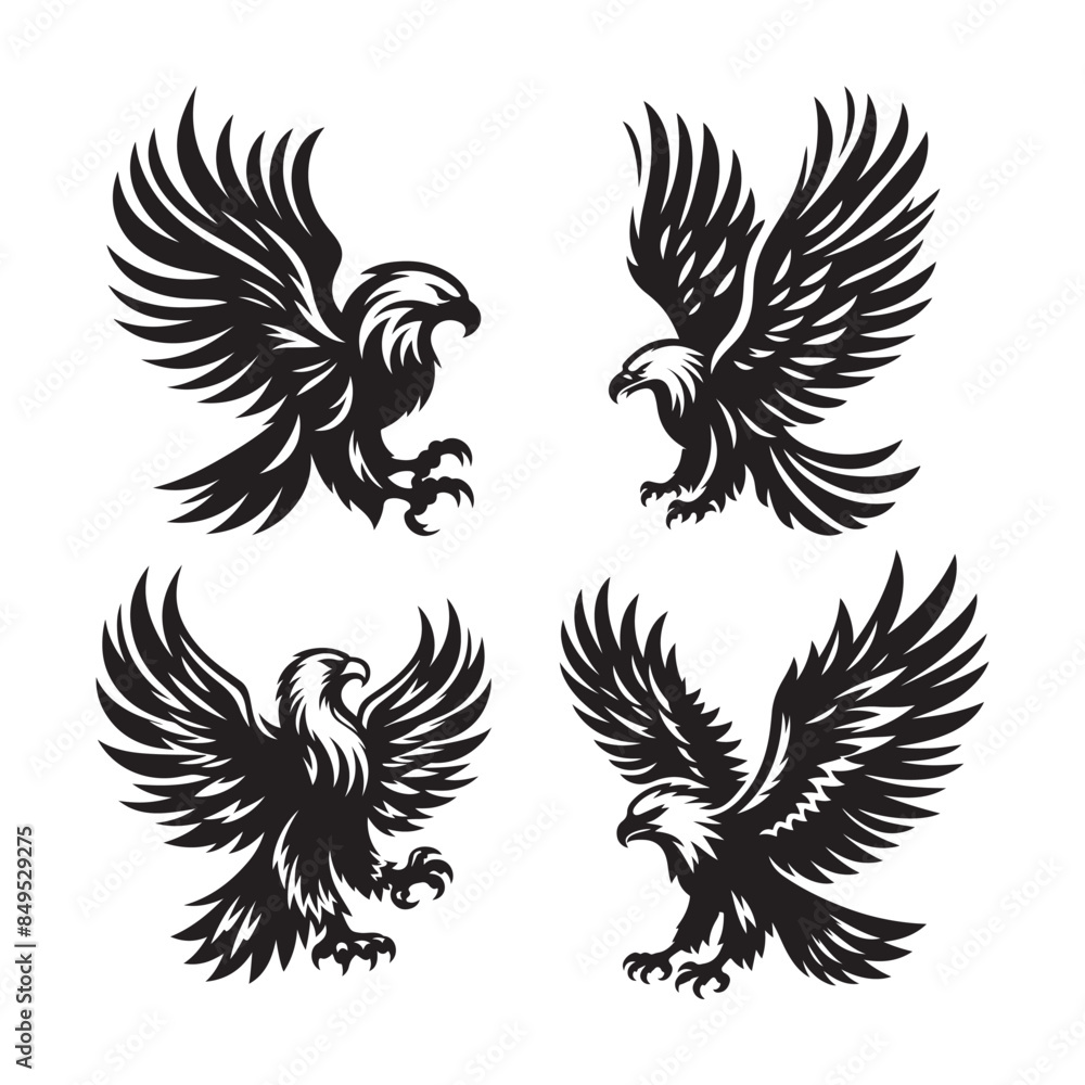 Eagle vector silhouette Eagle vector silhouette