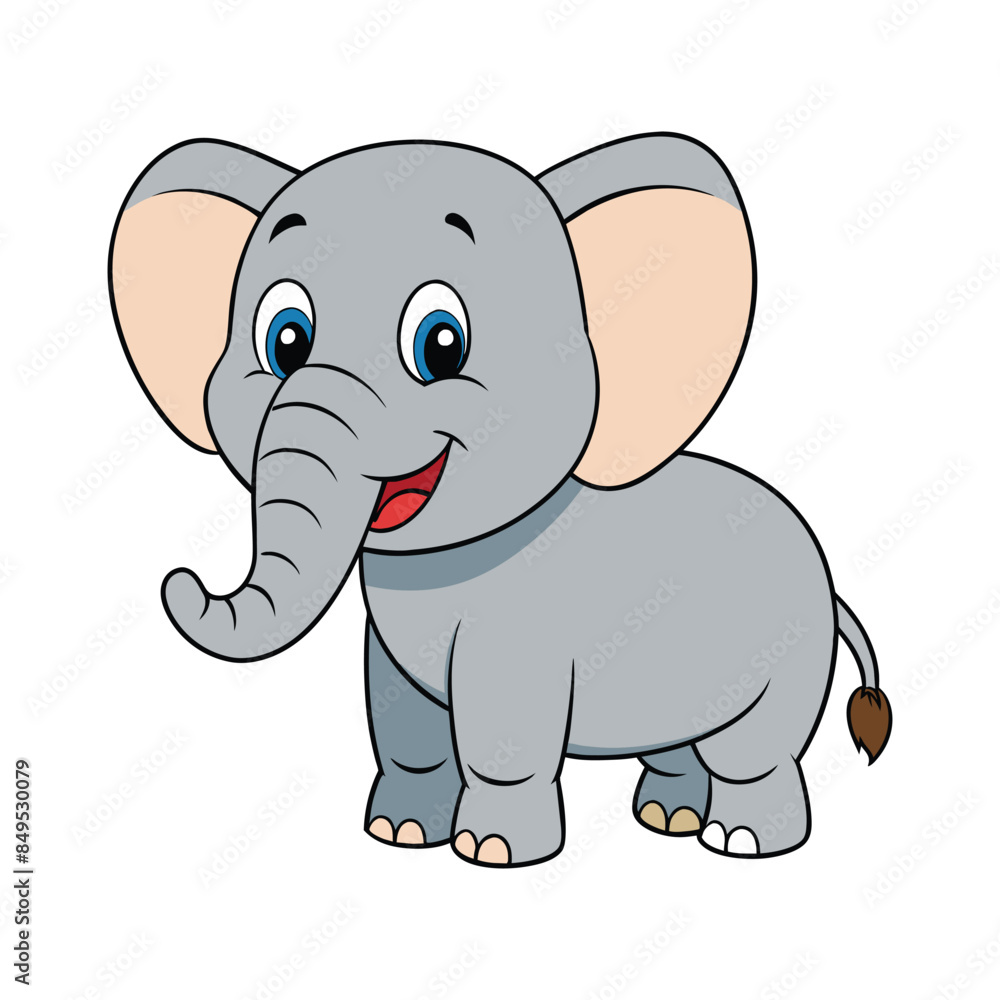 vector elephant cartoon illustration vector elephant cartoon illustration