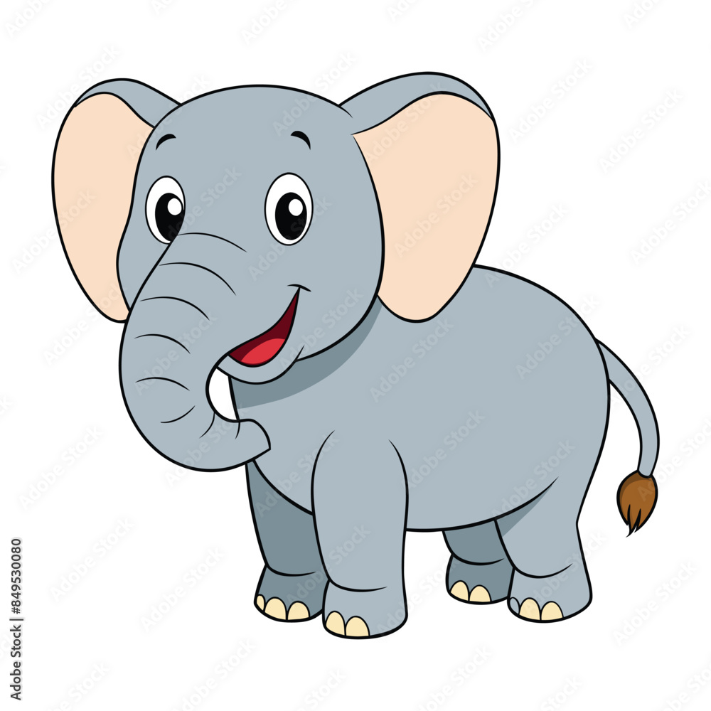 vector elephant cartoon illustration vector elephant cartoon illustration