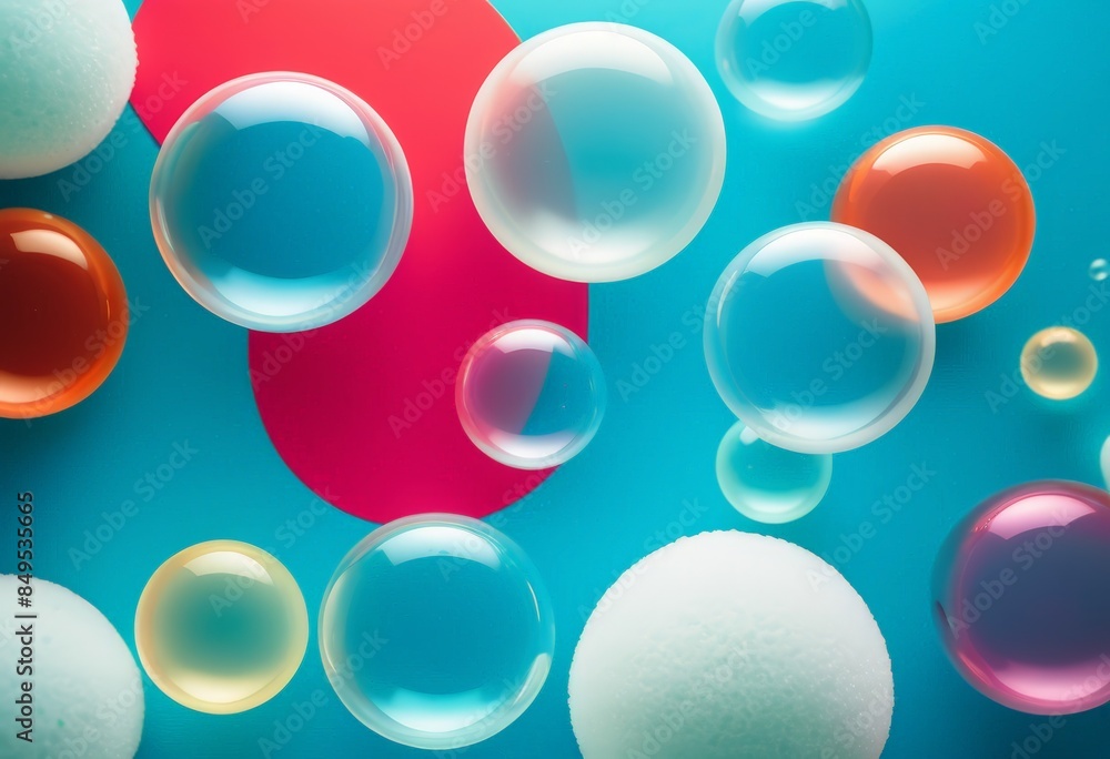 Colorful soap bubbles close-up. Macro. Washing and cleaning. Banner, poster, background. With copy space Colorful soap bubbles close-up. Macro. Washing and cleaning. Banner, poster, background. With copy space