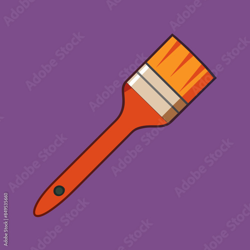Paintbrush Vector Illustration Icon 
