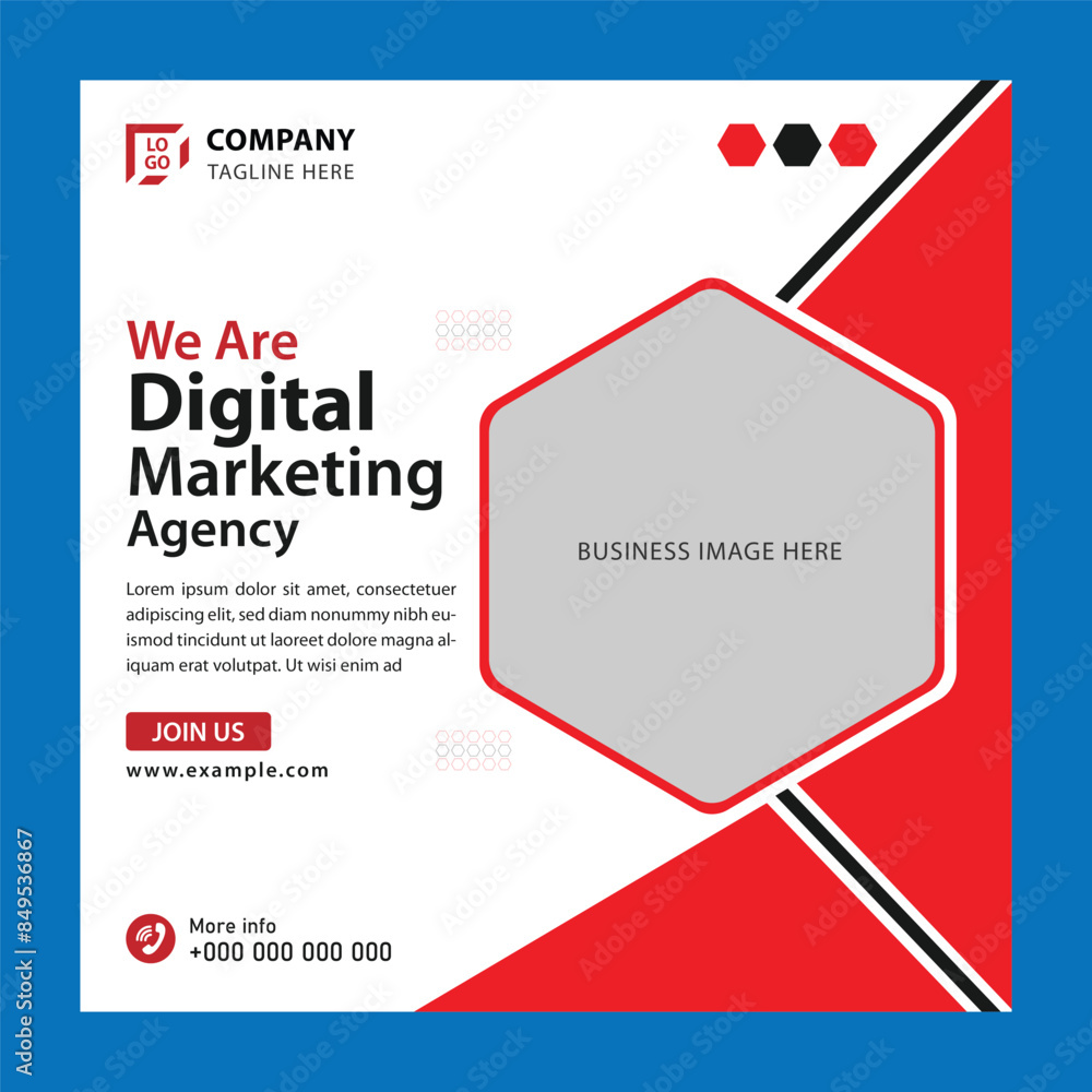Digital Marketing Social Media Post Template Design for Your Business. Digital Marketing Social Media Post Template Design for Your Business.