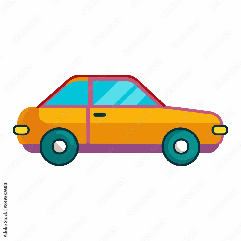 Fototapeta premium Car Vector Illustration Icon