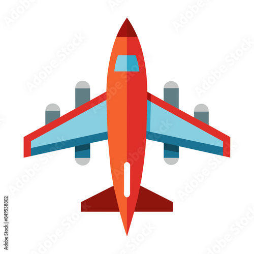 Airplane Vector Illustration Icon