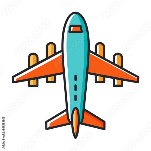 Airplane Vector Illustration Icon