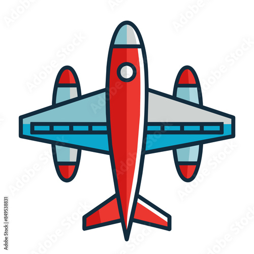 Airplane Vector Illustration Icon