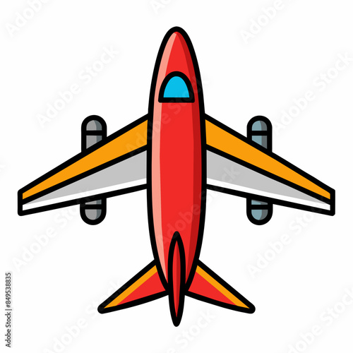 Airplane Vector Illustration Icon