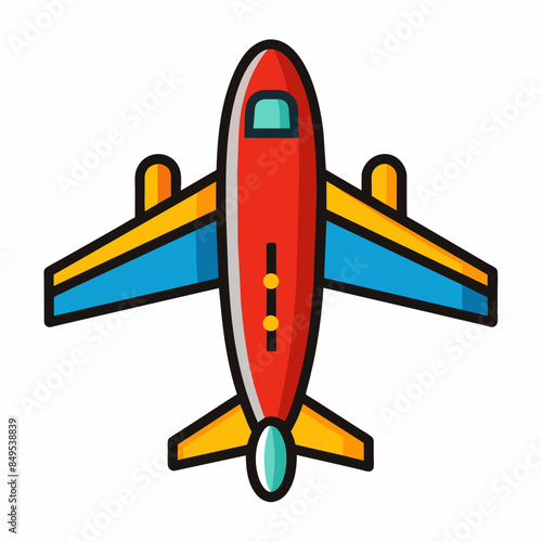 Airplane Vector Illustration Icon
