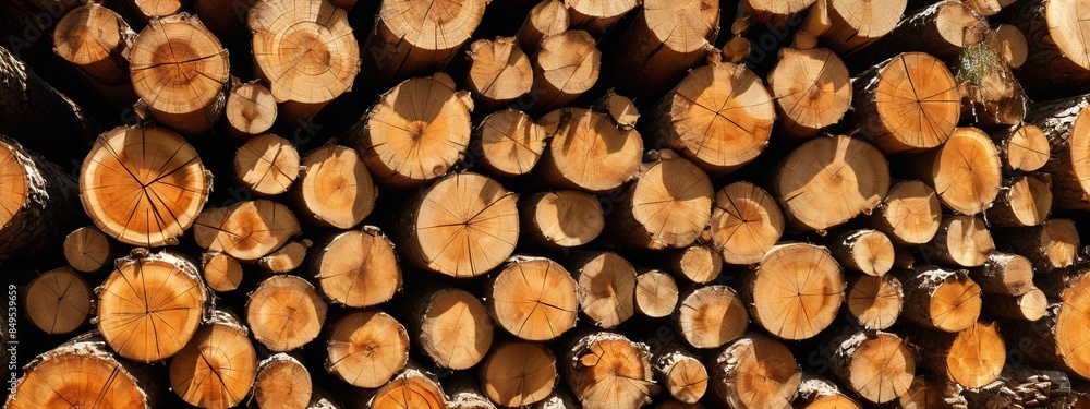 Cross section of tree stumps, banner. Wooden tree background. Natural wooden logs background. Wooden logs, panoramic. Cross section of tree stumps, banner. Wooden tree background. Natural wooden logs background. Wooden logs, panoramic.
