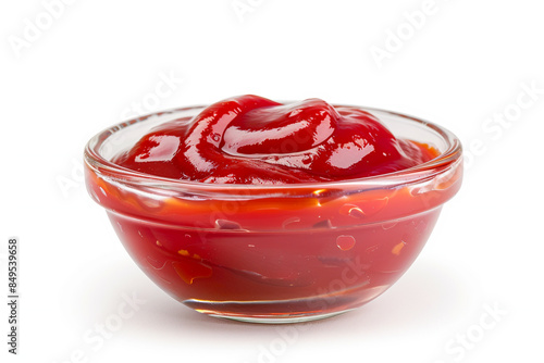 Wallpaper Mural Ketchup dark bowl close-up isolated on white background, natural healthy gourmet, organic food. Culinary traditional ingredients Torontodigital.ca