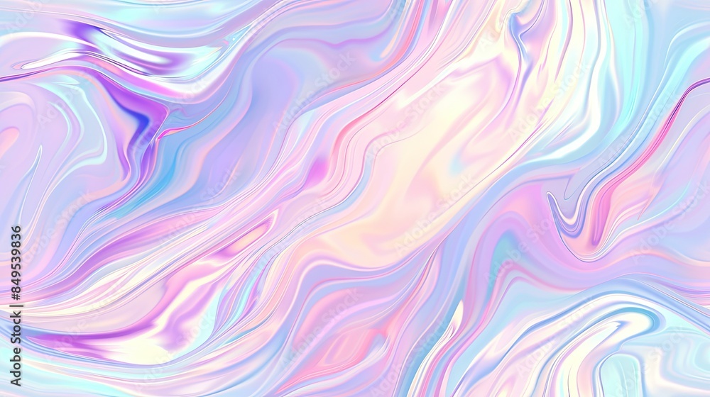 An abstract holographic background in pastel colors, featuring a smooth and shimmering gradient. An abstract holographic background in pastel colors, featuring a smooth and shimmering gradient.