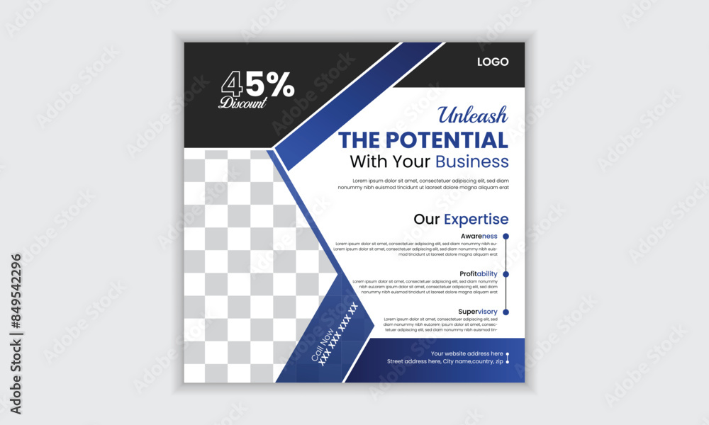 Modern clean professional corporate social media design template with gradient color Modern clean professional corporate social media design template with gradient color