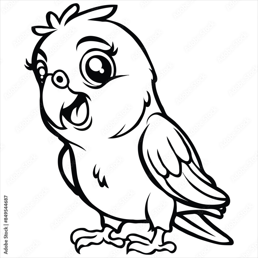 Parrot flat vector illustration Parrot cartoon vector illustration Parrot flat vector illustration Parrot cartoon vector illustration