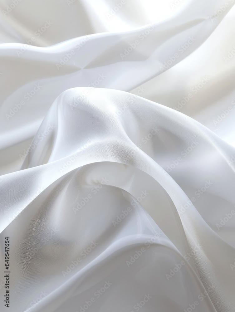 Obraz premium White Fabric Close Up
