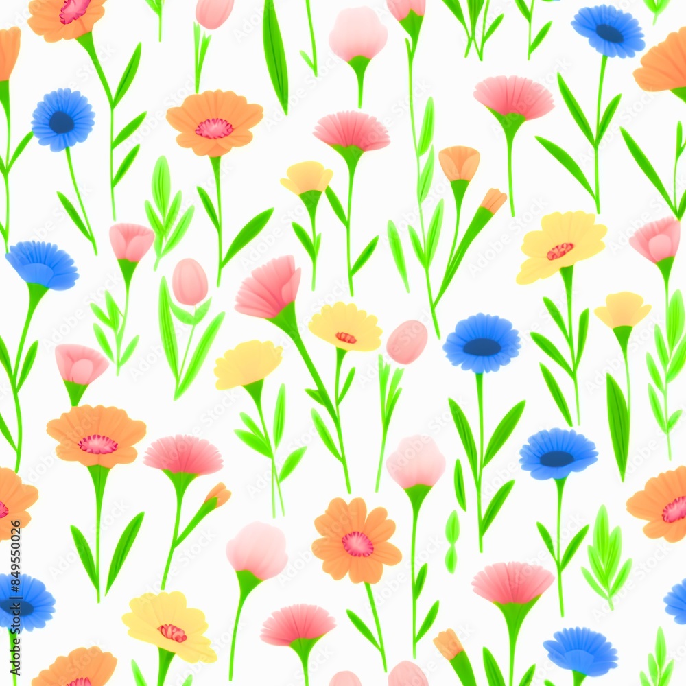 Obraz premium background with flowers
