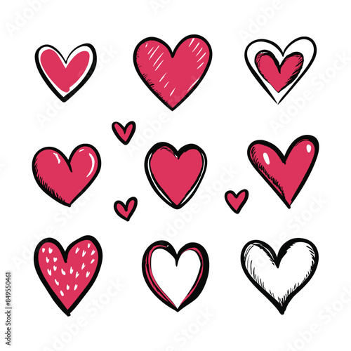 heart shape vector collection