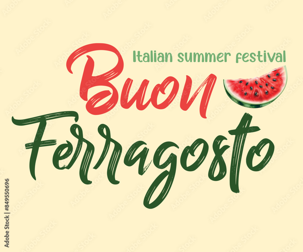 Buon Ferragosto. Ferragosto Italian summer festival Buon Ferragosto. Ferragosto Italian summer festival