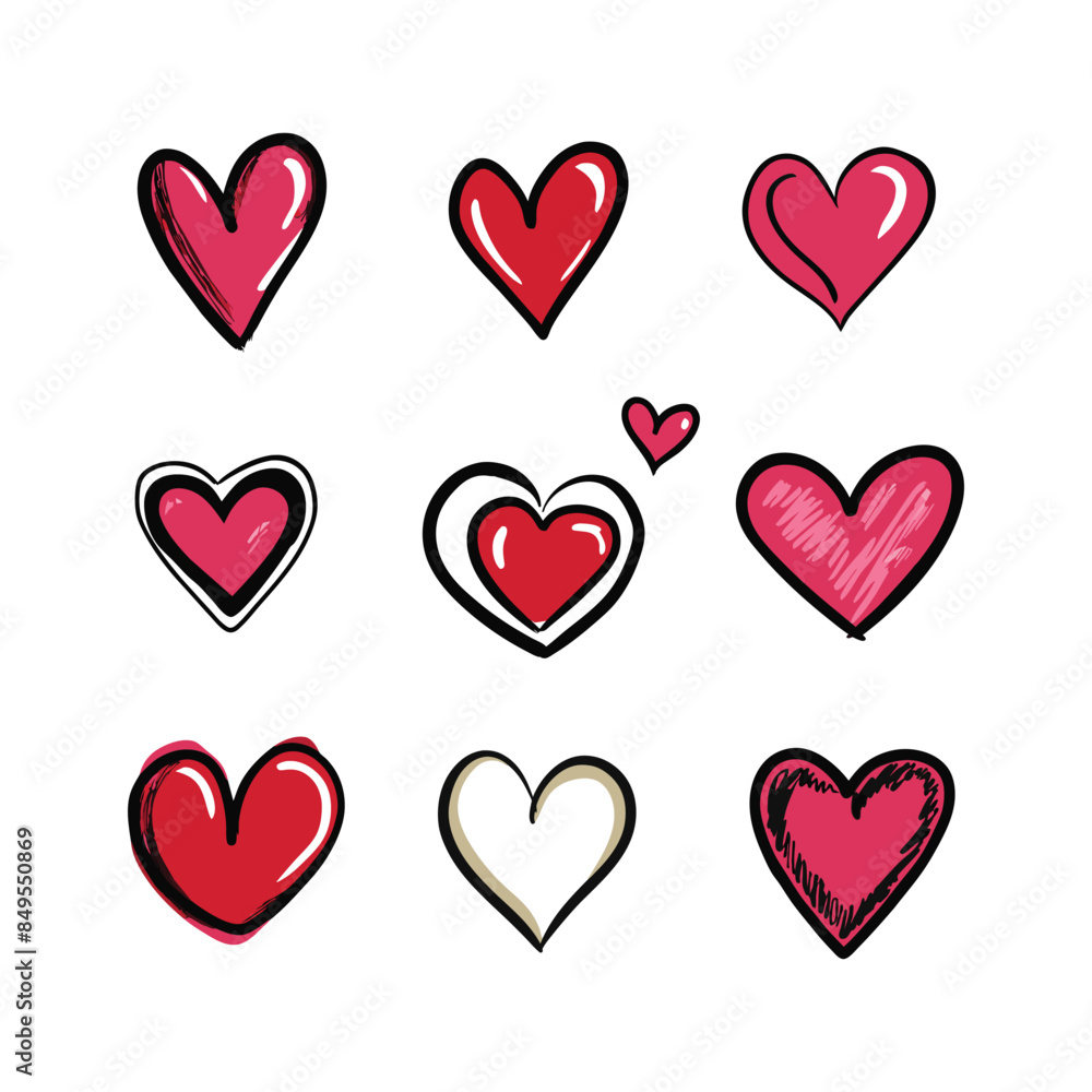 heart shape vector collection heart shape vector collection
