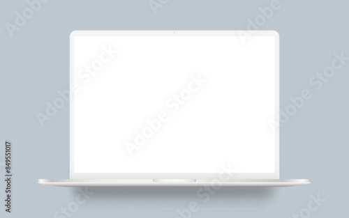 Laptop computer clay mockup