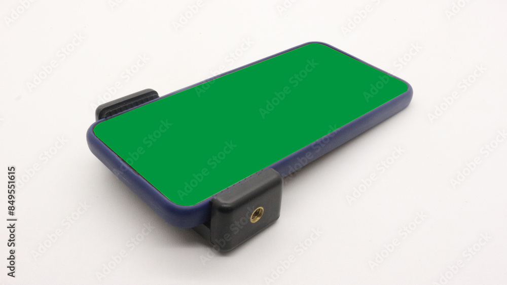 Portrait of a mobile phone with a blue screen Portrait of a mobile phone with a blue screen