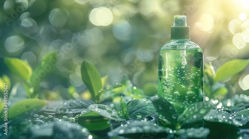 Green Beauty Product in Nature