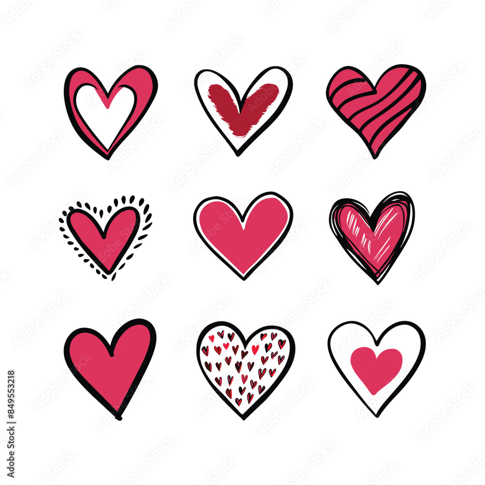 heart shape vector collection heart shape vector collection