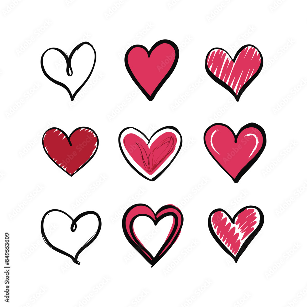 heart shape vector collection heart shape vector collection