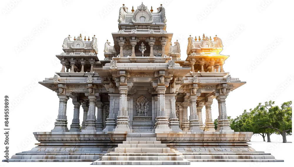 large stone structure with many pillars and a clock large stone structure with many pillars and a clock