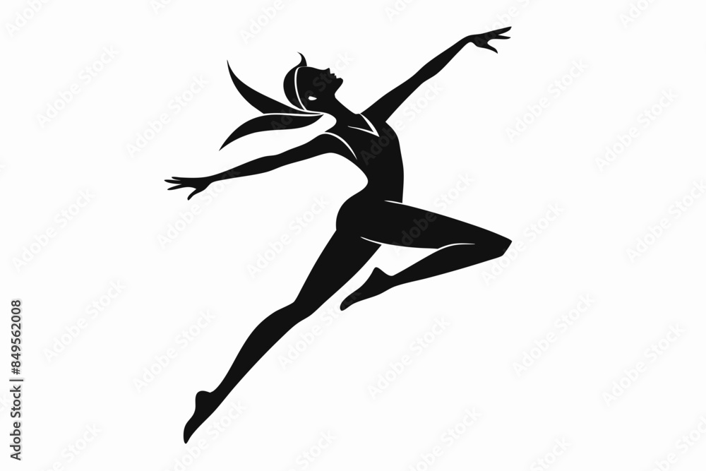 Dancer  silhouette icon vector design