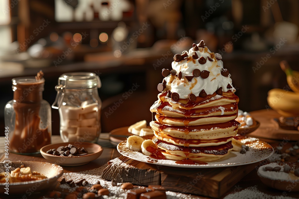 Yummy, Very tasty and appetizing pancakes, it's so good it made my mouth water. Great service and serving, just the right combination with side dishes. Served with fruit, cream and syrup. Yummy, Very tasty and appetizing pancakes, it's so good it made my mouth water. Great service and serving, just the right combination with side dishes. Served with fruit, cream and syrup.