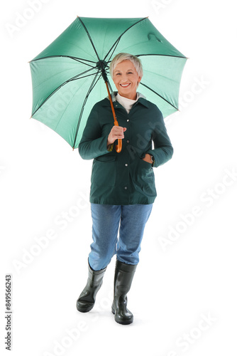 Beautiful mature woman with...
