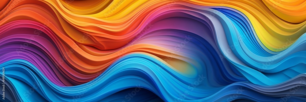 A vibrant and dynamic illustration featuring a textured pattern of overlapping feathers in shades of blue, orange, red, and purple. The smooth, flowing lines and rich color transitions create a sense A vibrant and dynamic illustration featuring a textured pattern of overlapping feathers in shades of blue, orange, red, and purple. The smooth, flowing lines and rich color transitions create a sense
