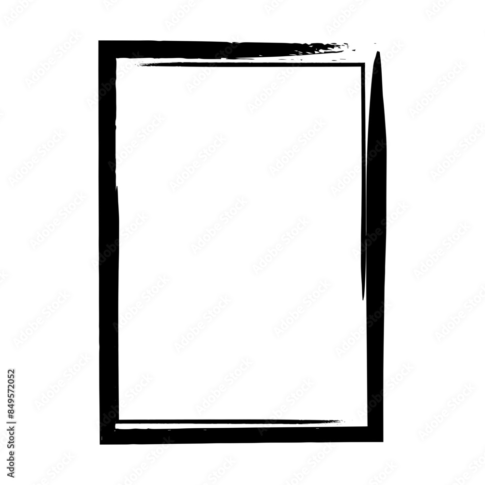 Frame border grunge texture, shape icon for decorative vintage doodle element for design in vector illustration Frame border grunge texture, shape icon for decorative vintage doodle element for design in vector illustration