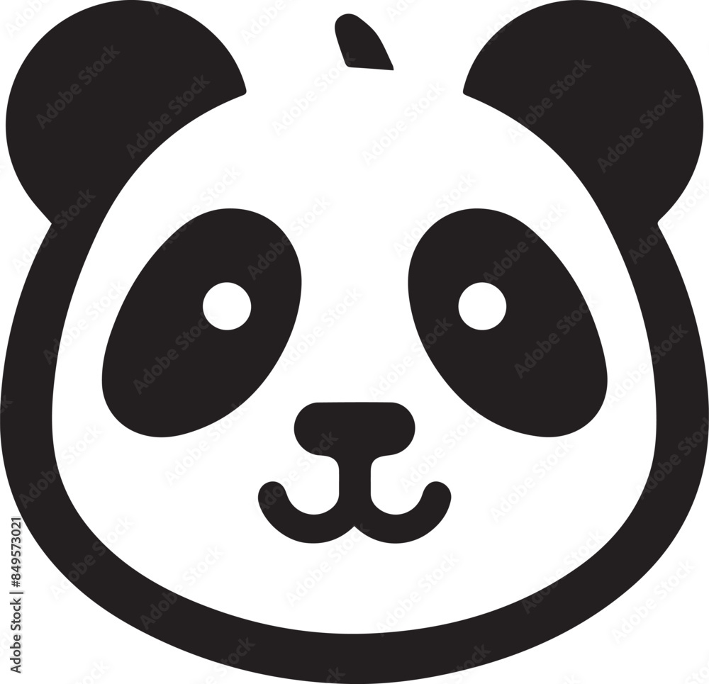 Vector illustration of panda isolated on white background Vector illustration of panda isolated on white background