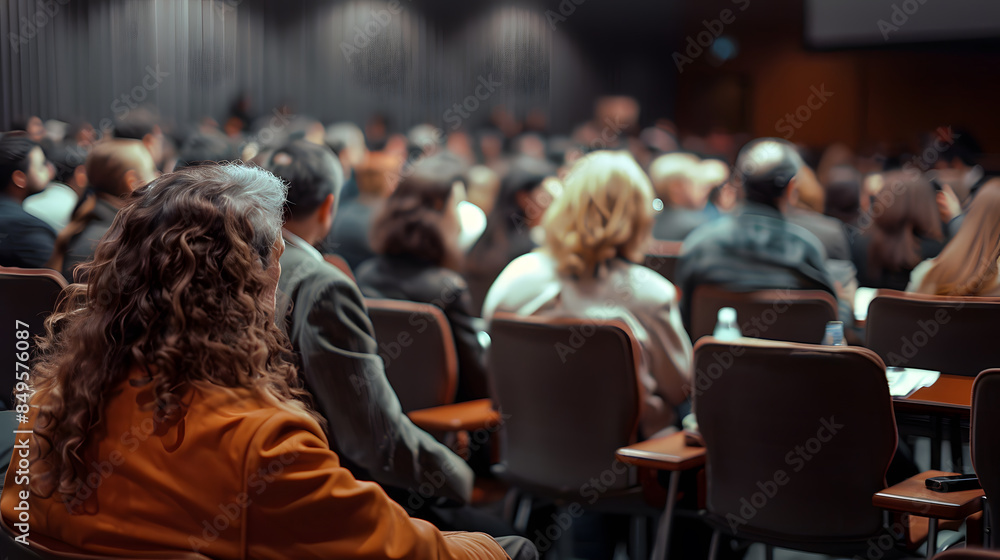 A group of people are sitting in a room, some of them wearing glasses A group of people are sitting in a room, some of them wearing glasses