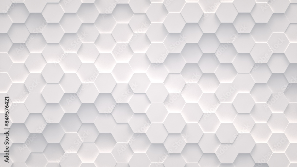 Abstract background from white hexagons Abstract background from white hexagons
