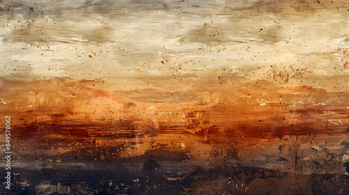 A room with a wall painted in a warm orange color