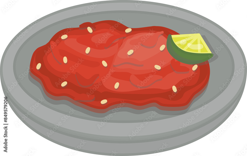 Indonesian Food Sambal Illustration Indonesian Food Sambal Illustration