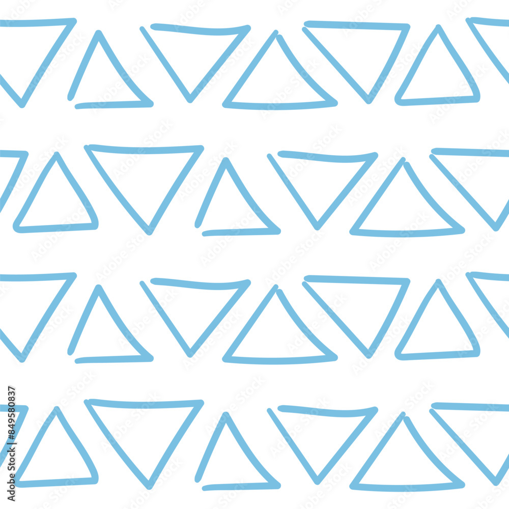 Hand drawn seamless patter with triangles Hand drawn seamless patter with triangles