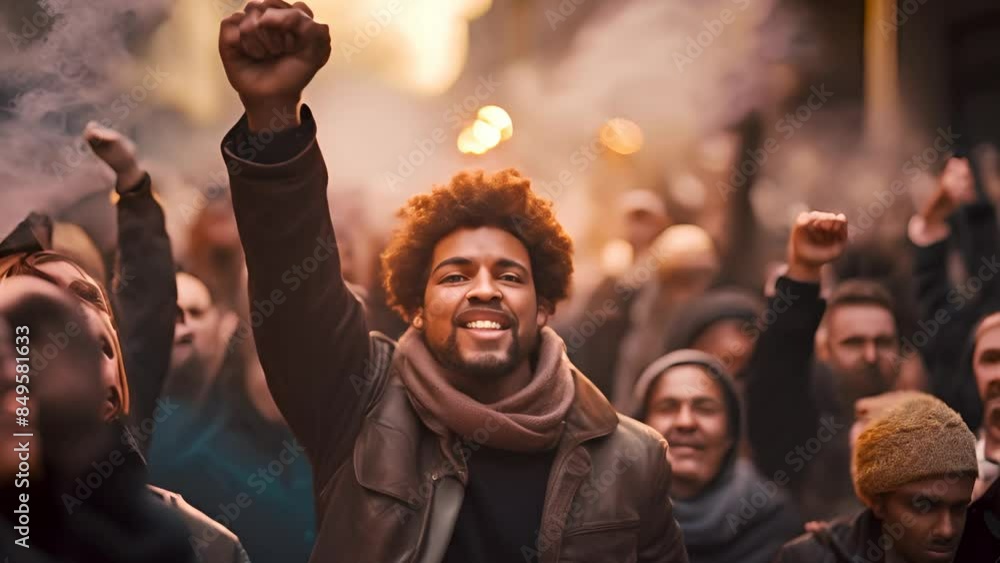 Fierce Determination: Afro American Fist in Protest Fierce Determination: Afro American Fist in Protest