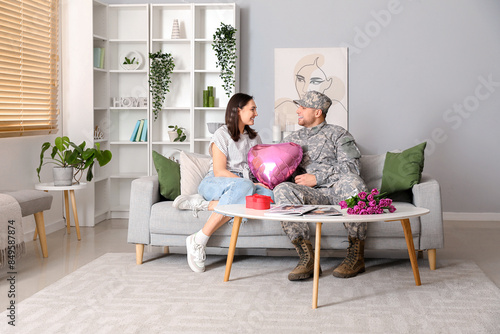 Man in military uniform gre...