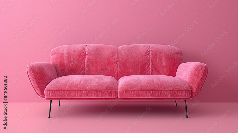 Fototapeta premium chair in soft pastel colors