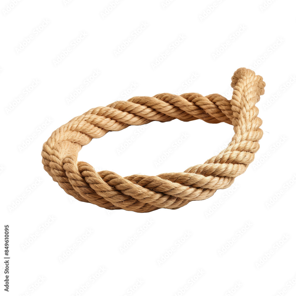 twisted rope on a white background twisted rope on a white background